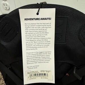 Minimeis Black Shoulder Carrier - Brand New with Tags